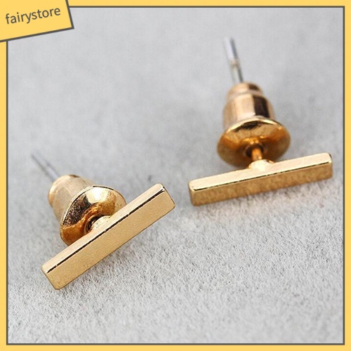 1 Đôi Bông Tai Hình Chữ Nhật Nhỏ Đơn Giản Phong Cách Punk Thời Trang Cho Nữ 1 Cặp