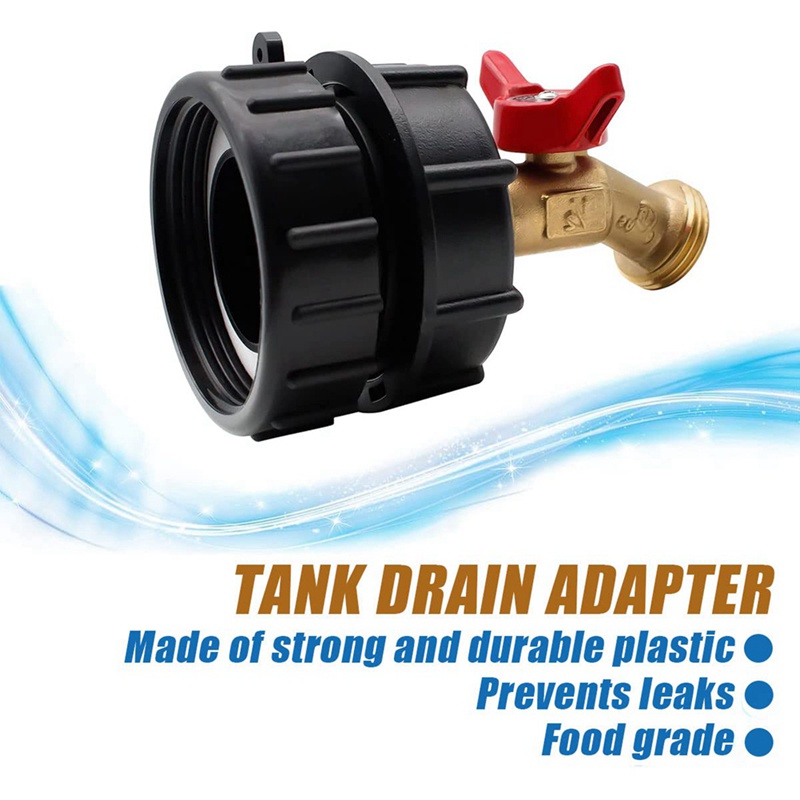 Van Chuyển Đổi Vòi Nước IBC 275-330 Gallon IBC Bằng Đồng Thau