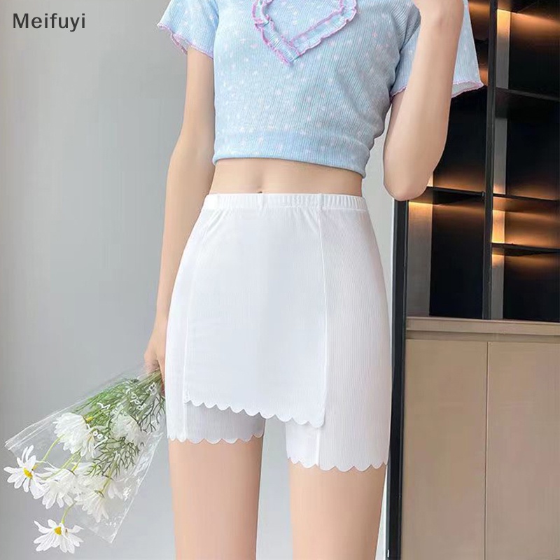 [Meifuyi] Quần Short Bảo Hộ An Toàn Qua Gối Bằng Cotton Nguyên Chất Cỡ Lớn Chống Ánh Sáng Mùa Hè