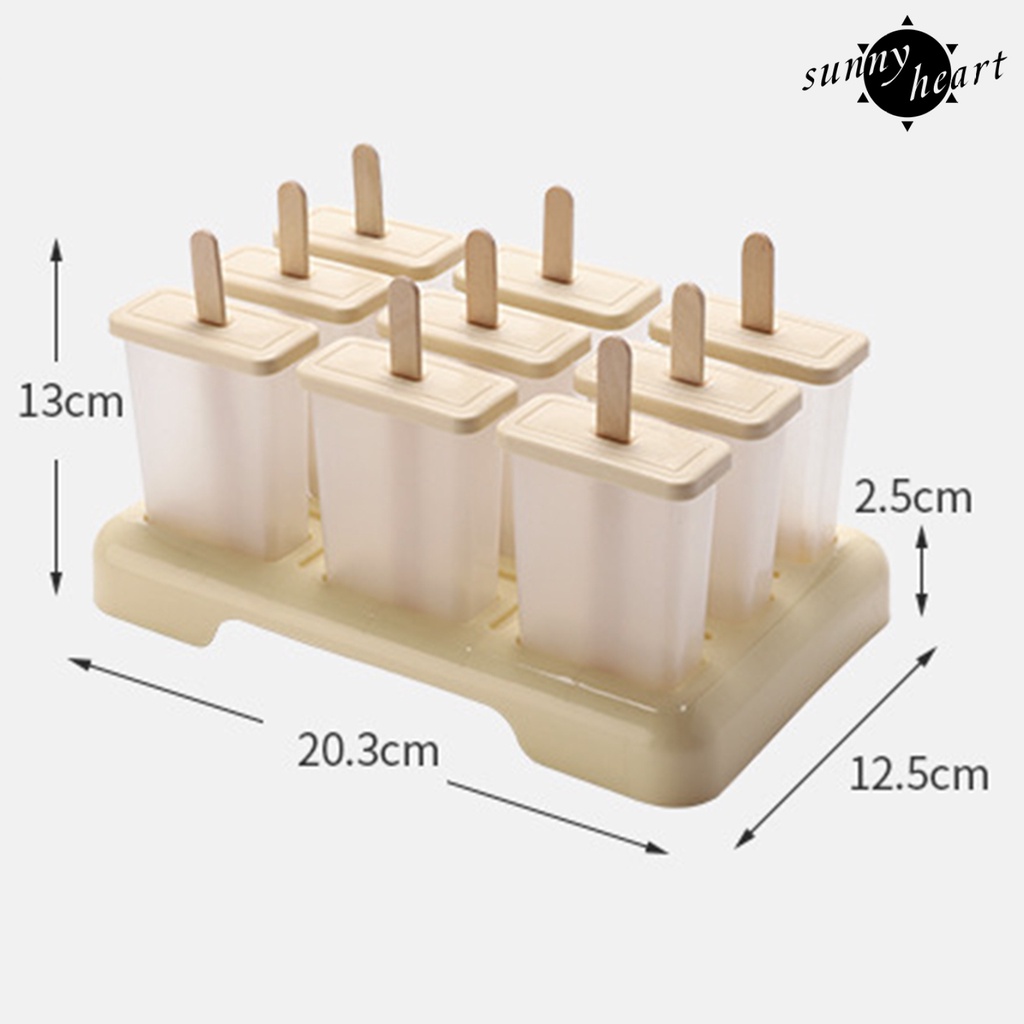 Khuôn Làm Kem Bằng PVC Chống Dính Tiện Dụng Cho Gia Đình