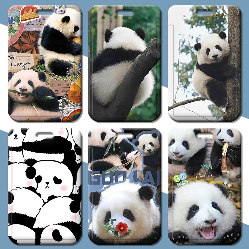 Ví Đựng Thẻ ID Họa Tiết Gấu Trúc Dễ Thương Cho Bé Gái