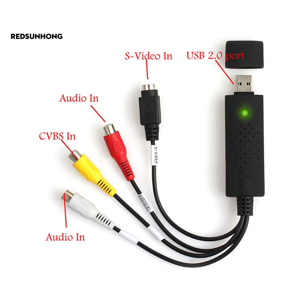 Bộ ChuyểN ĐổI Âm Thanh / Video VHS Sang DVD HDD, USB 2.0 RH.B RCA