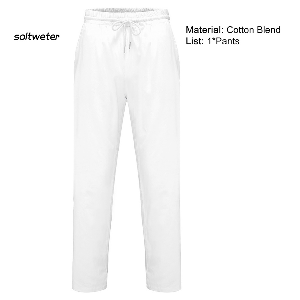 Quần Dài Lưng Thun Dáng Rộng Màu Sắc Đơn Giản Thời Trang Mùa Xuân Cho Nam