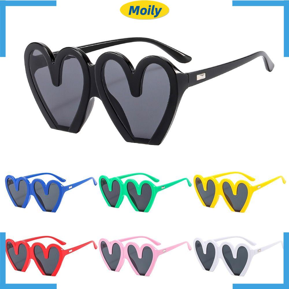 MOILYVN Kính Mát Hình Trái Tim Vui Nhộn Cho Nữ