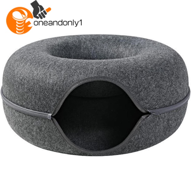 Đường Hầm Hình Tròn / Bánh Donut Có Thể Tháo Rời Tiện Dụng Tương Tác Với Mèo Cưng