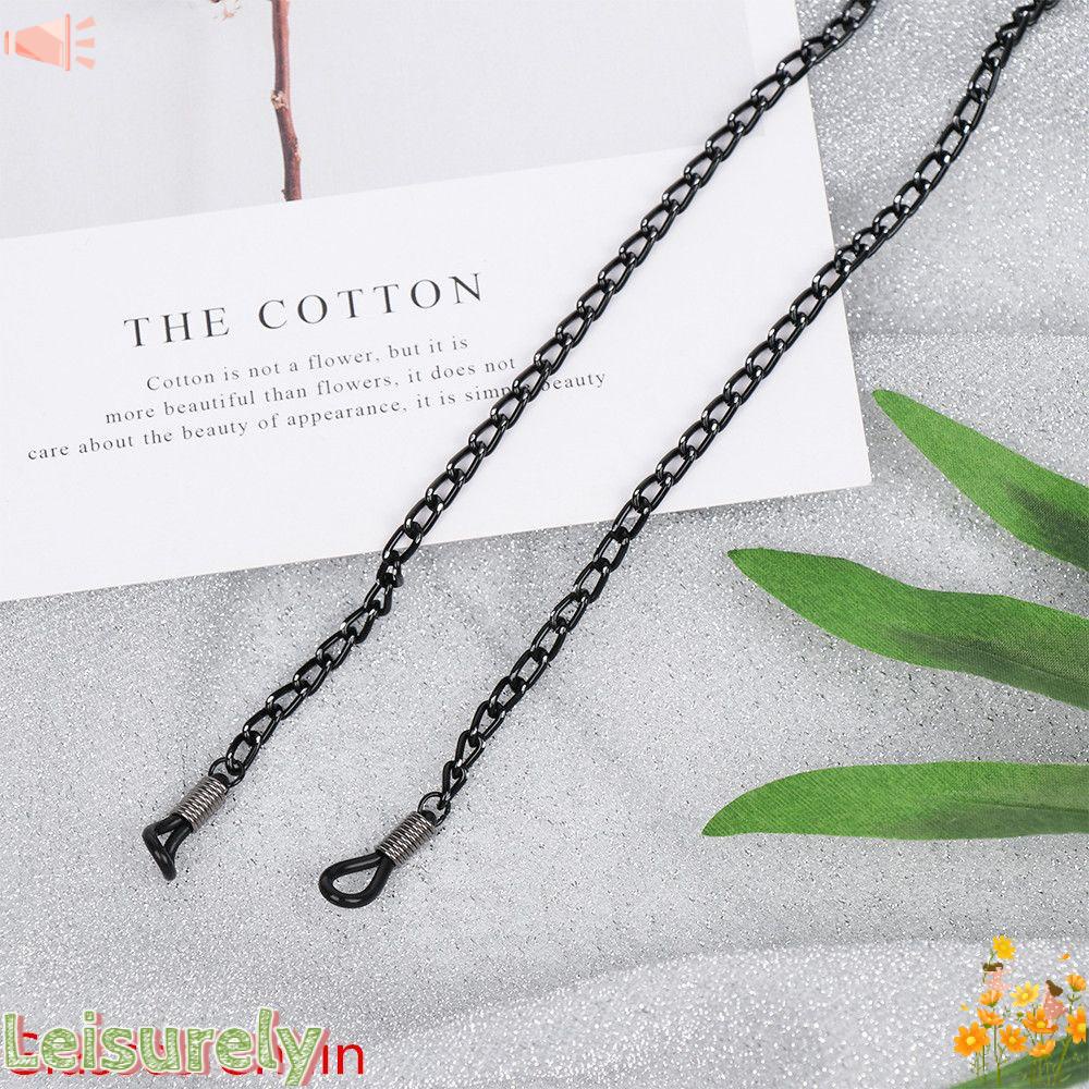 Dây Đeo Mắt Kính Bằng Kim Loại Màu Đen Phong Cách Vintage