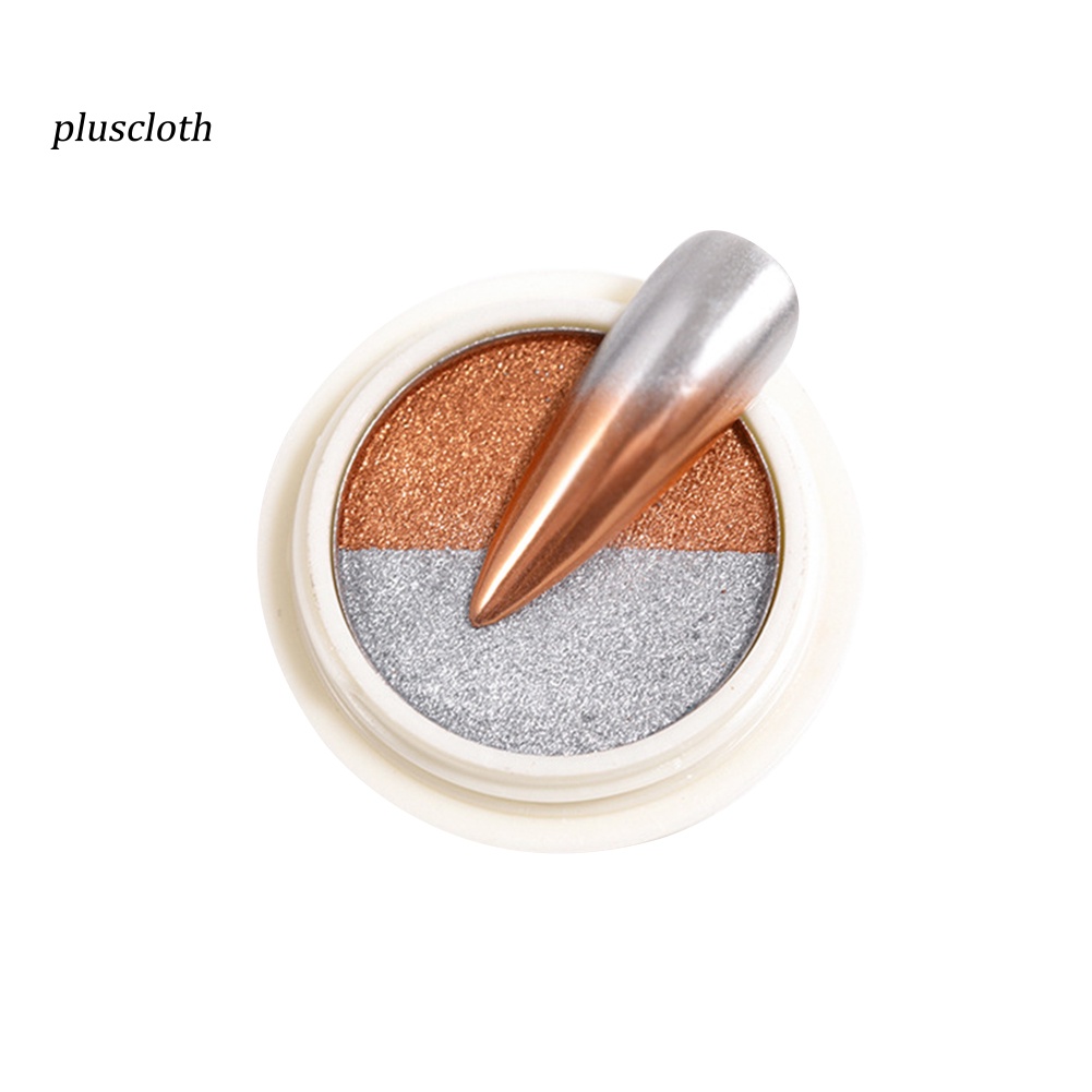 Bột Kim Tuyến Tráng Gương Hai Màu Sắc Lấp Lánh Trang Trí Móng Tay Nghệ Thuật