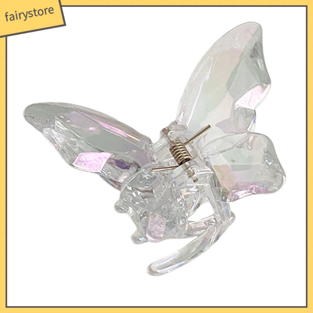 Kẹp Càng Cua Bằng Acrylic Trong Suốt Chống Trượt Tạo Kiểu Tóc