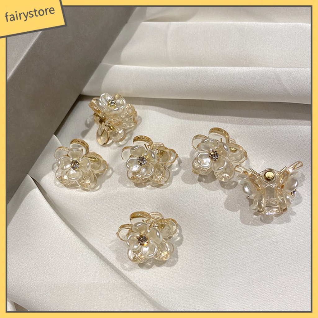 Kẹp Tóc Nhựa Trong Suốt Hình Bông Hoa Ngọt Ngào Cho Bé Gái