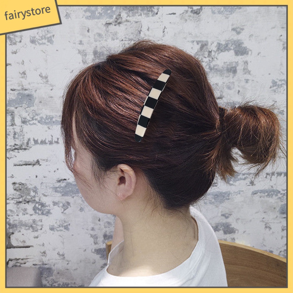 Băng Đô Cài Tóc Bằng Nhựa Họa Tiết Đá Hoa Cương Đơn Giản