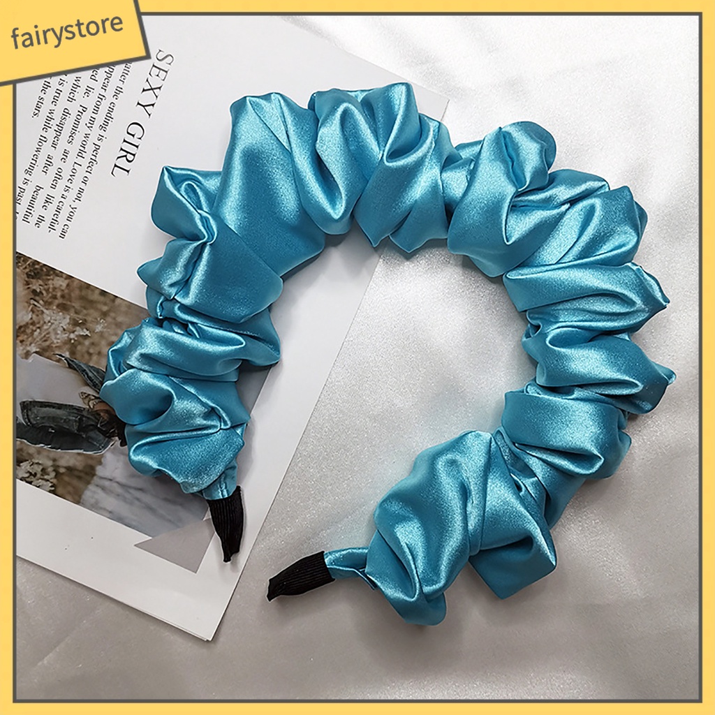 Kẹp Tóc Lụa Màu Trơn Chống Trượt Dùng Hàng Ngày