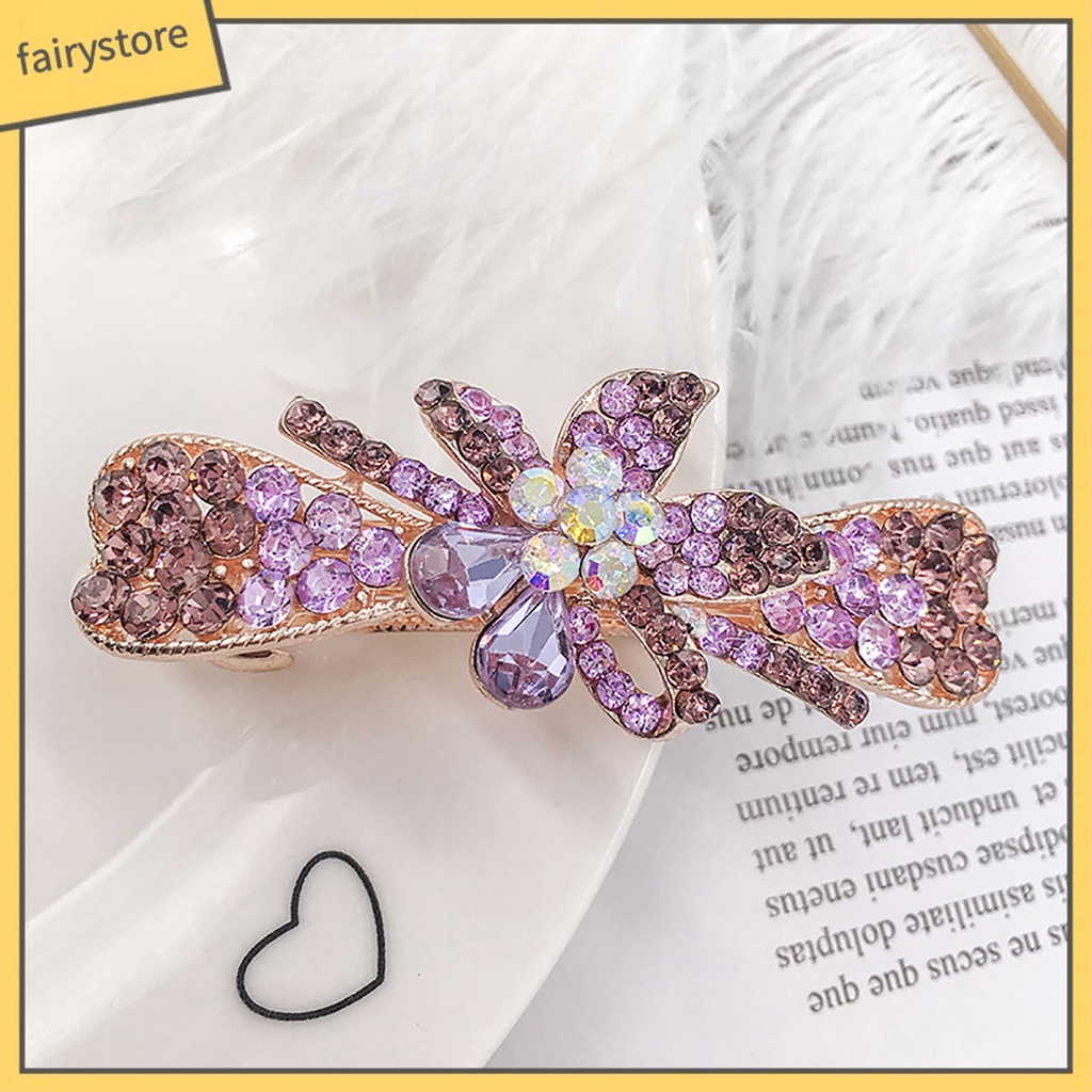Kẹp Tóc Hợp Kim Đính Đá Nhiều Kiểu Dáng Cho Nữ