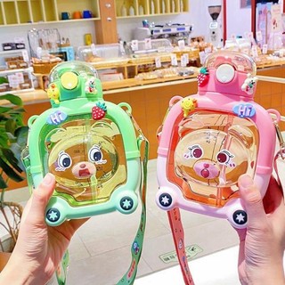 Bình đựng nước hình gấu 1000ml cute bear cup cho bé siêu xinh