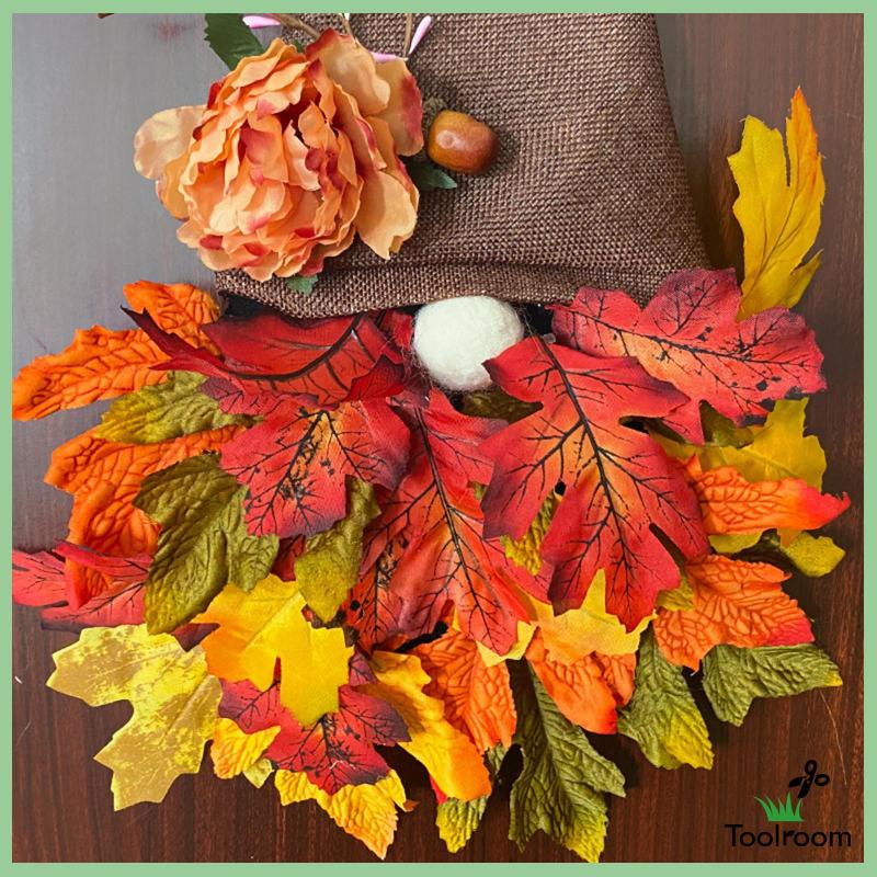 Vòng Hoa Phong Nhân Tạo Trang Trí Lễ Tạ Ơn Ngoài Trời