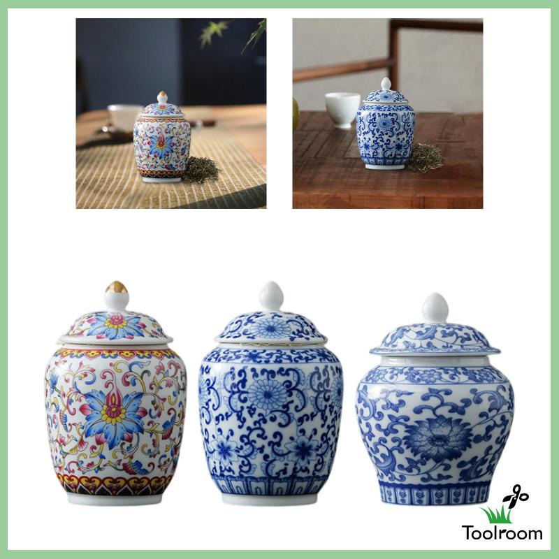 Lọ Gốm Đựng Trà Có Nắp Đậy Tiện Dụng