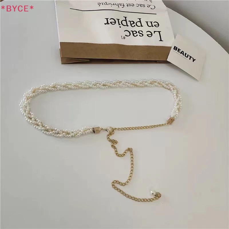 Byce &gt; Thắt Lưng Chuỗi Hạt Ngọc Trai Mỏng Đơn Giản Bốn Mùa Cho Nữ Mới