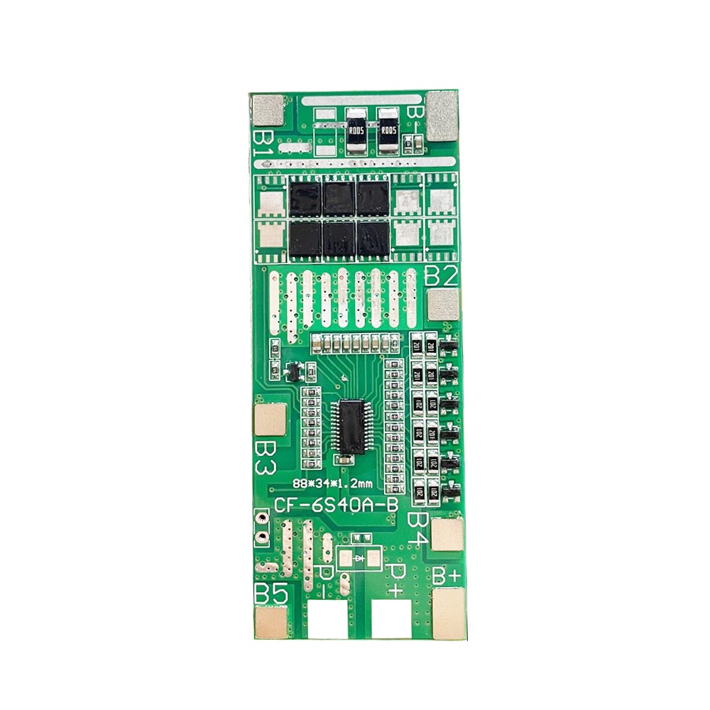 RIRIHI Bảng Mạch Cân Bằng Bảo Vệ Pin Lithium 6S 24V 40A 20A