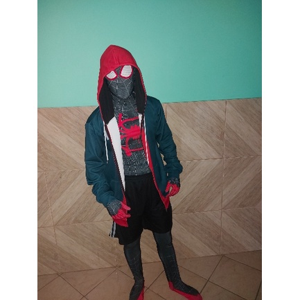 Áo Khoác Hóa Trang Người Nhện Kèm Mặt Nạ Hóa Trang Cho Nam