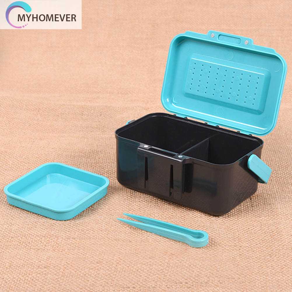 Hộp Đựng Mồi Câu Cá Bằng Nhựa ABS Thoáng Khí