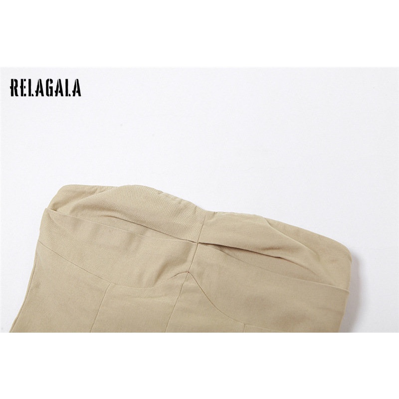 Áo Ống Ôm Eo Màu Trơn Quyến Rũ Thời Trang Hàng Mới 2023 Dành Cho Bạn Nữ