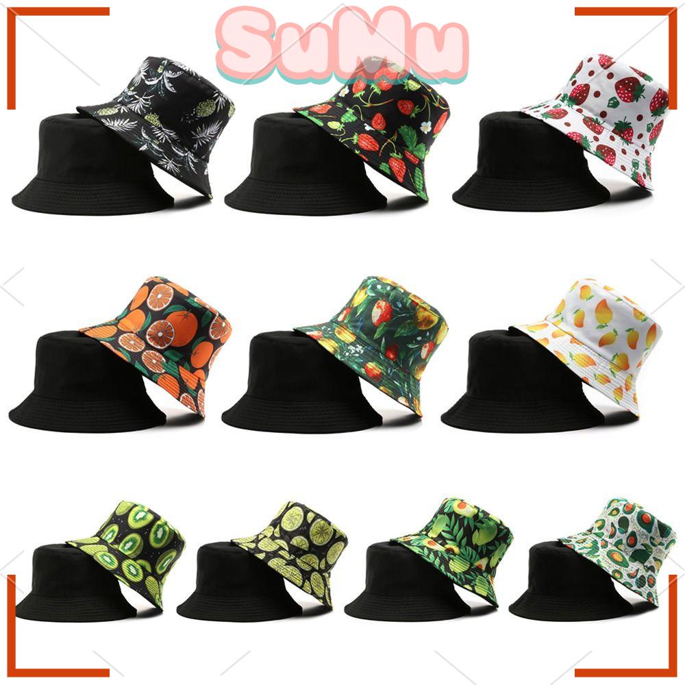 Nón Tai Bèo Chống Nắng Họa Tiết Trái Cây Dễ Thương Cho Cặp Đôi