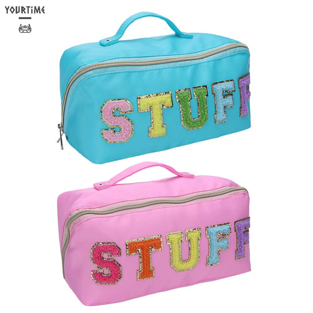 Túi Đựng Mỹ Phẩm Bằng Nylon Sức Chứa Lớn Tiện Dụng Cho Nữ