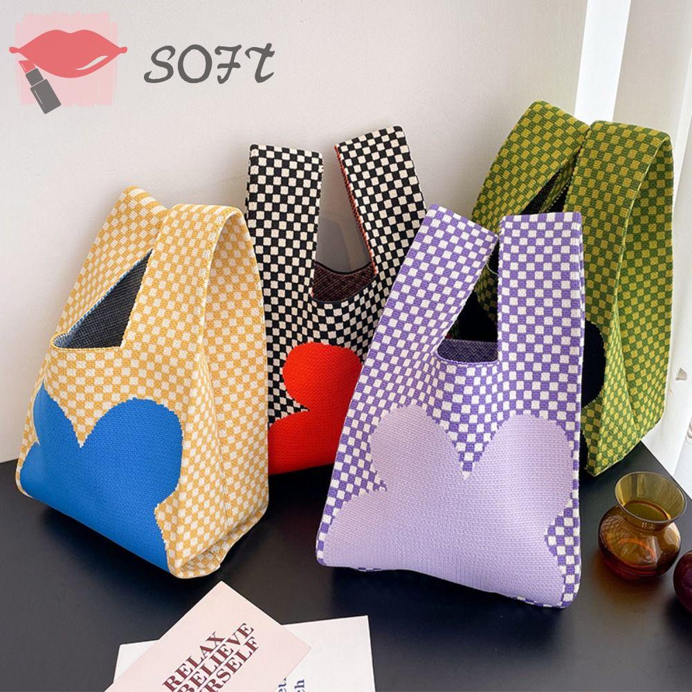 Túi Xách Đeo Vai Dệt Kim Có Thể Tái Sử Dụng