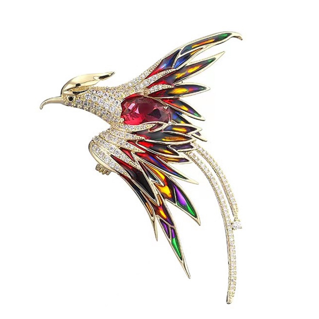 Ghim Cài Áo Đính Đá Thiết Kế Tinh Tế Thời Trang Cho Nữ