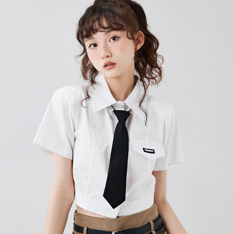 Áo Sơ Mi Ngắn Tay Thiết Kế Mới Thời Trang Mùa Hè Theo Phong Cách Nhật Bản Cho Nữ