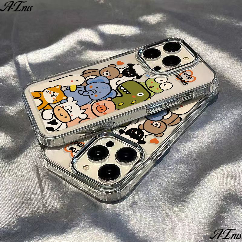 ✅Ốp Điện Thoại Dẻo Họa Tiết Động Vật Dễ Thương Chống Sốc Cho iPhone12138 7plus 11 Apple / 14pro
