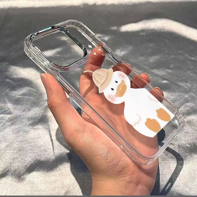 ✅Ốp Điện Thoại Dẻo Màu Vàng In Họa Tiết Chú Vịt Dễ Thương Chống Sốc Cho Iphone12 11 7 13814pro
