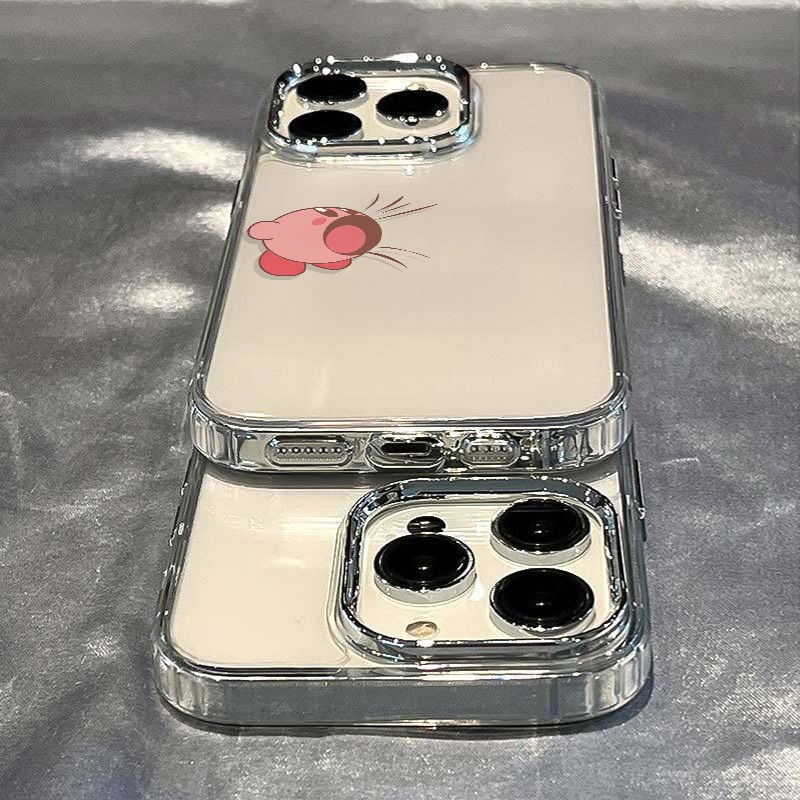 ✅Ốp Điện Thoại Dẻo Họa Tiết Ngôi Sao Kirby Đơn Giản Chống Sốc Cho Iphone 14pro 117 13Iphone12In plus8 / Apple