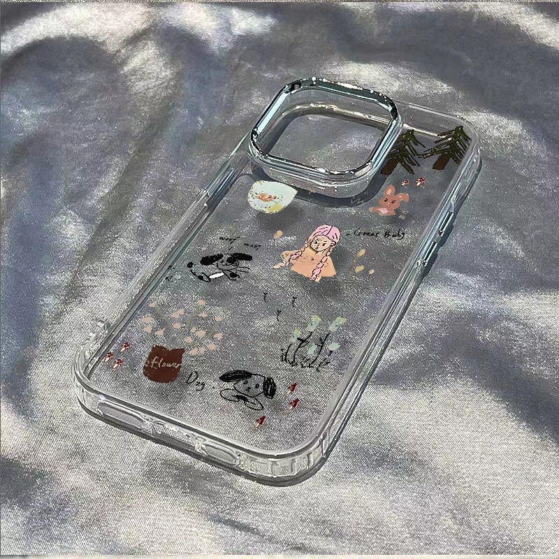 ✅Ốp Điện Thoại Mềm Chống Sốc Họa Tiết Khu Rừng Đơn Giản Cho iPhone127 11plus14promax 8In 13 O7VV