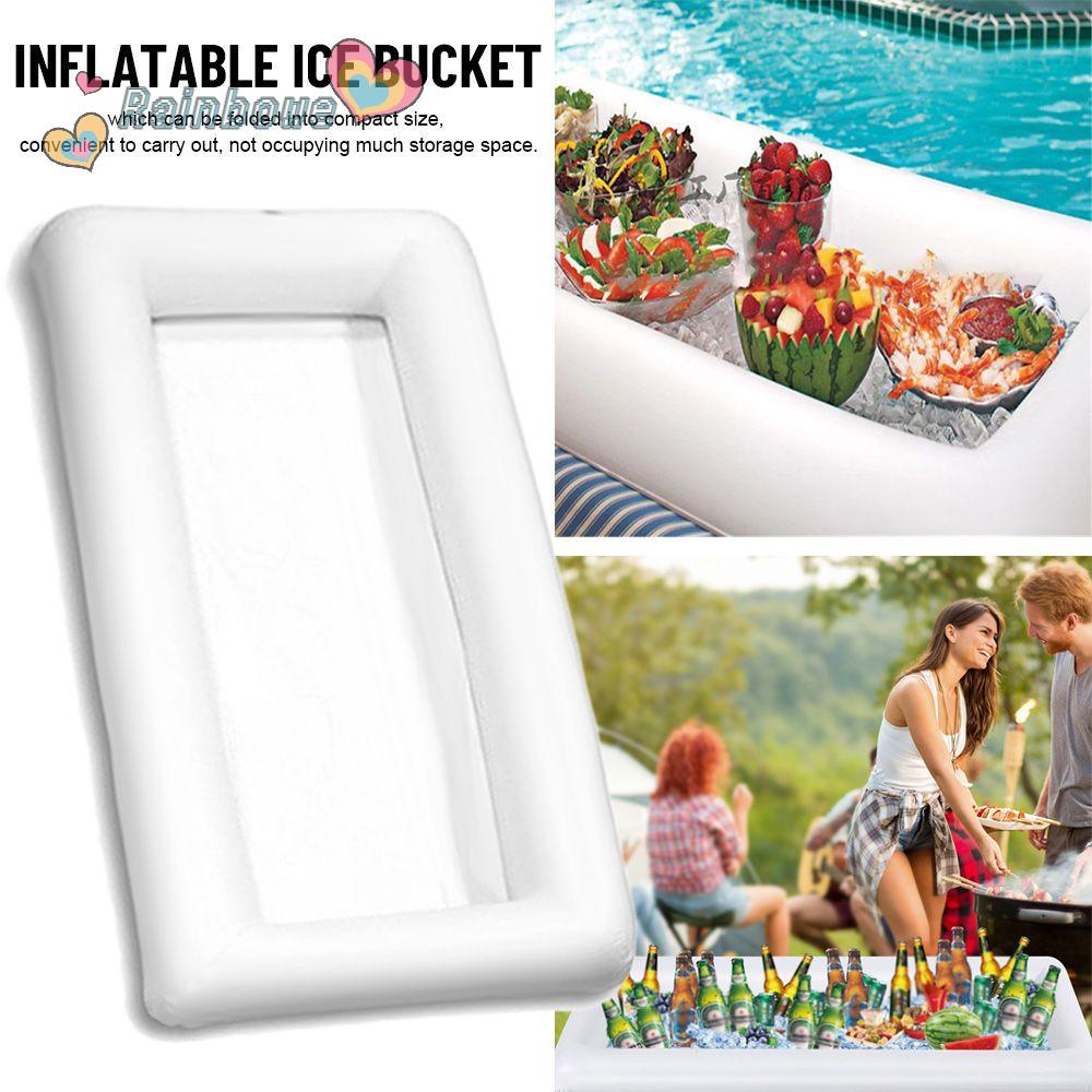 Phao Bơi Bơm Hơi Màu Cầu Vồng Độc Đáo Tiện Dụng Mang Theo Du Lịch Dã Ngoại