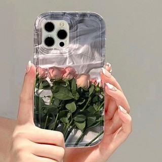 Ốp Điện Thoại Túi Khí Chống Sốc Họa Tiết Hoa Hồng Cho Iphone 7 Plus 8 Plus 6 Plus 11 14 13 12 Pro MAX XR X XS MAX SE