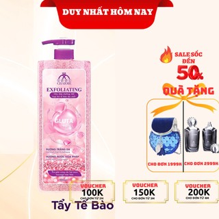 Sữa tắm tẩy tế bào chết, Charme Exfoliating, chiết xuất thiên nhiên, dưỡng trắng, làn da mềm mịn, 900ml