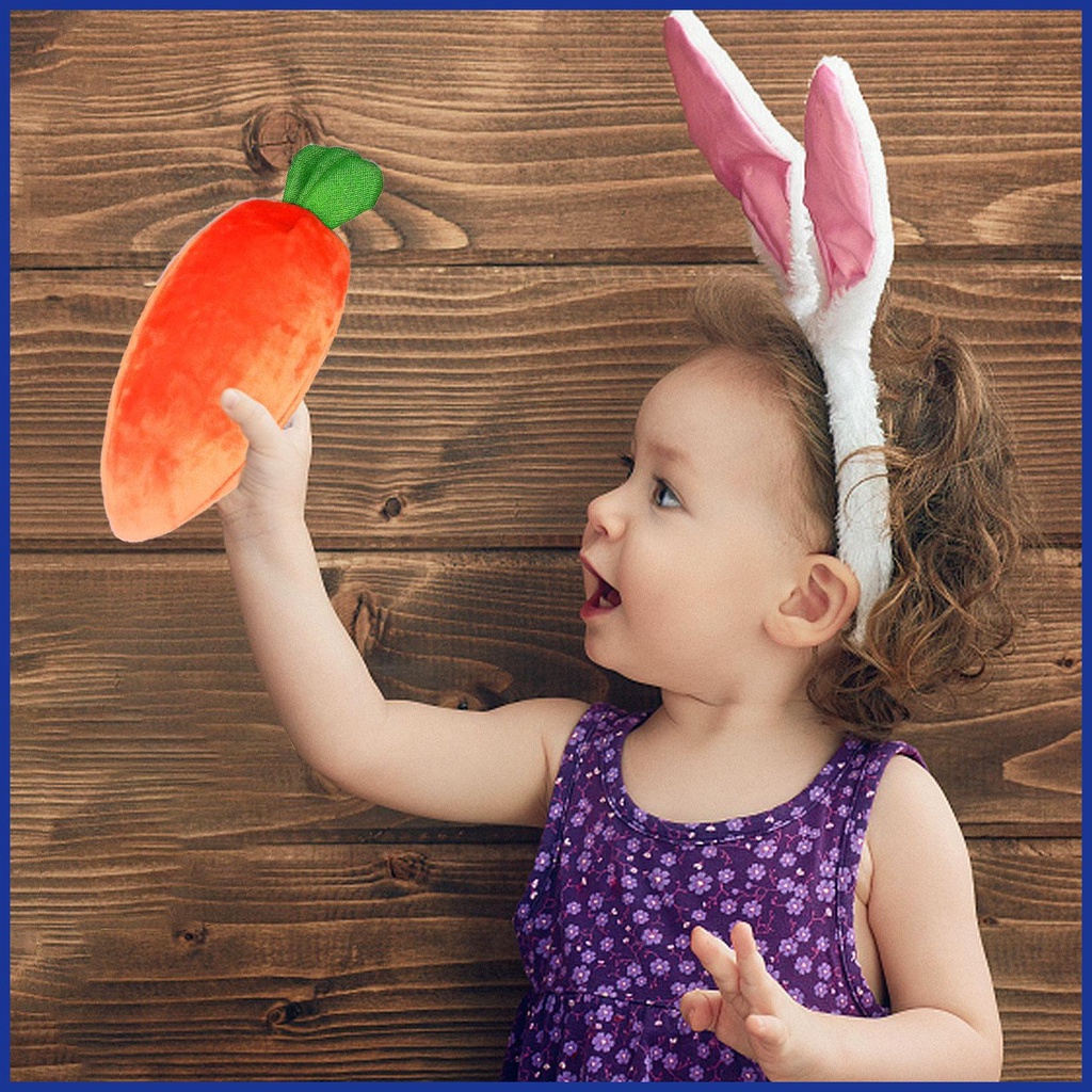 Búp Bê Thỏ Bông Mini 3 Bunnies Mềm Mại Có Túi Đựng Cà Rốt Dễ Thương