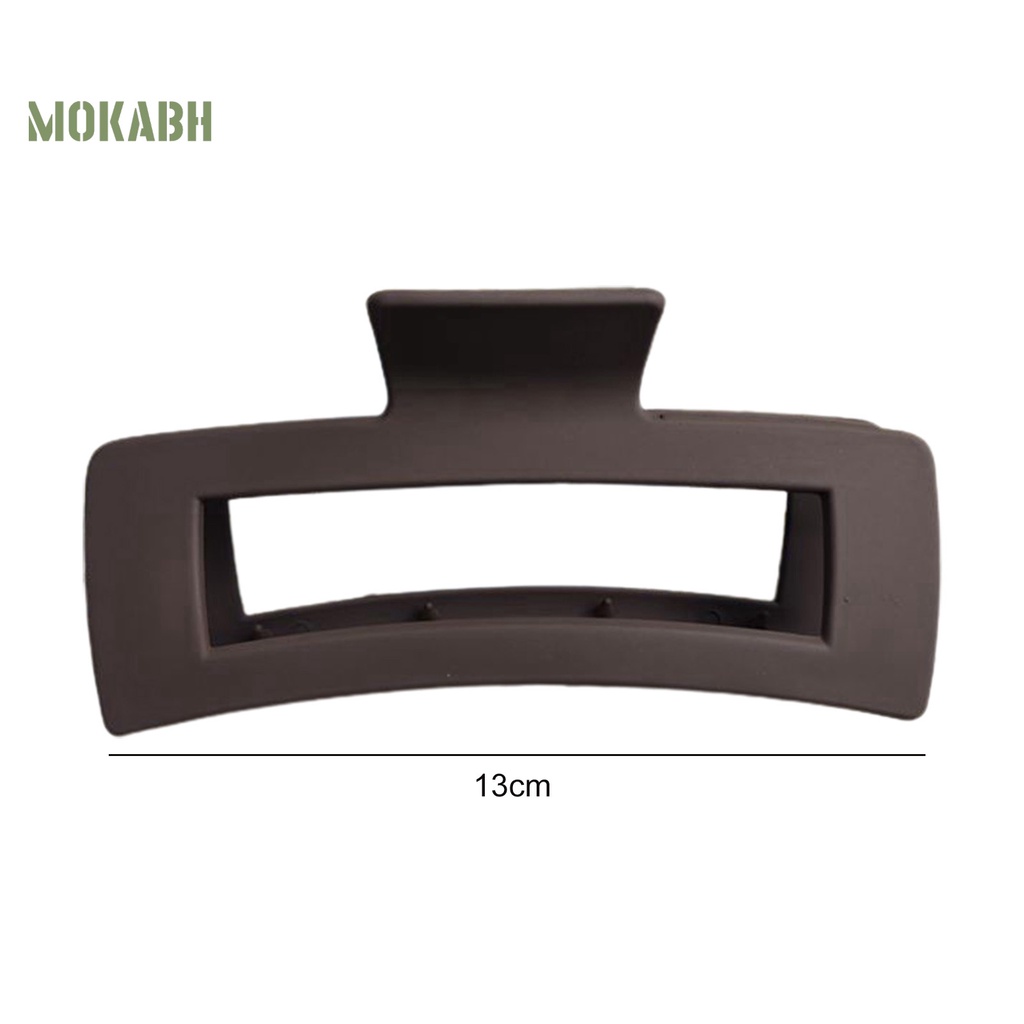 Kẹp Tóc Hình Chữ Nhật Màu Trơn Chống Trượt Tiện Dụng