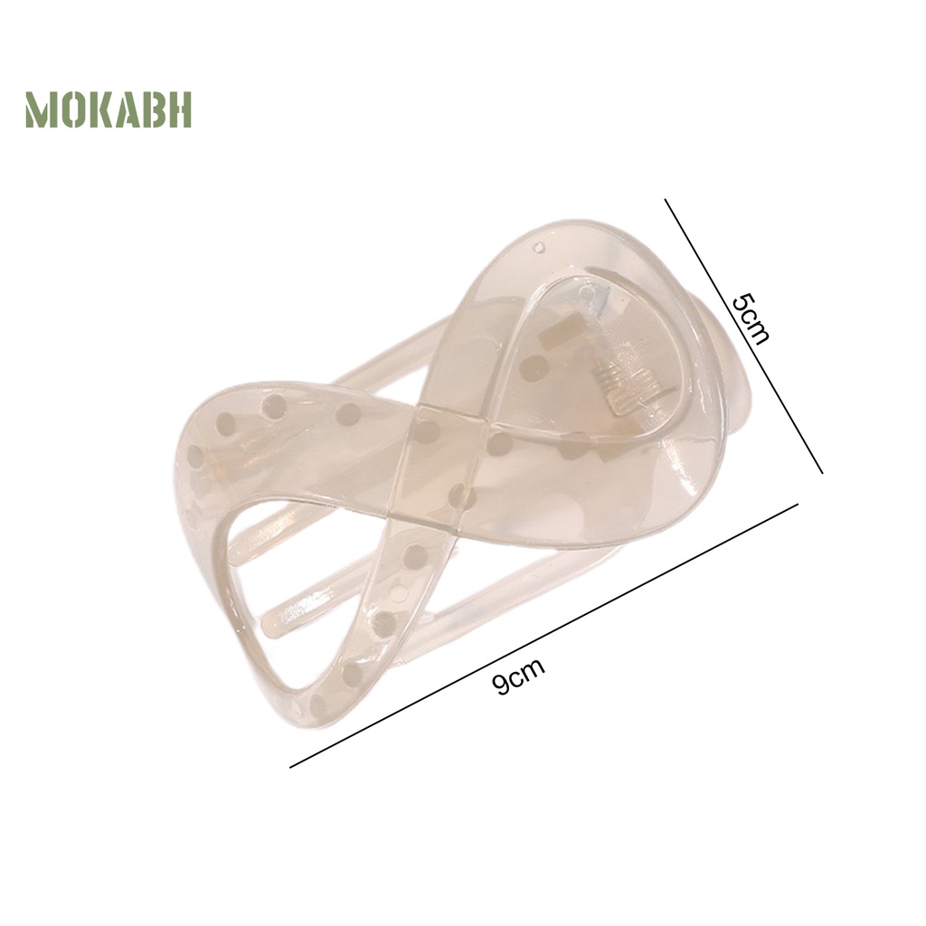 Kẹp Tóc Hình Chiếc Răng Mạnh Mẽ 8 Màu Sắc Trơn Dành Cho Nữ