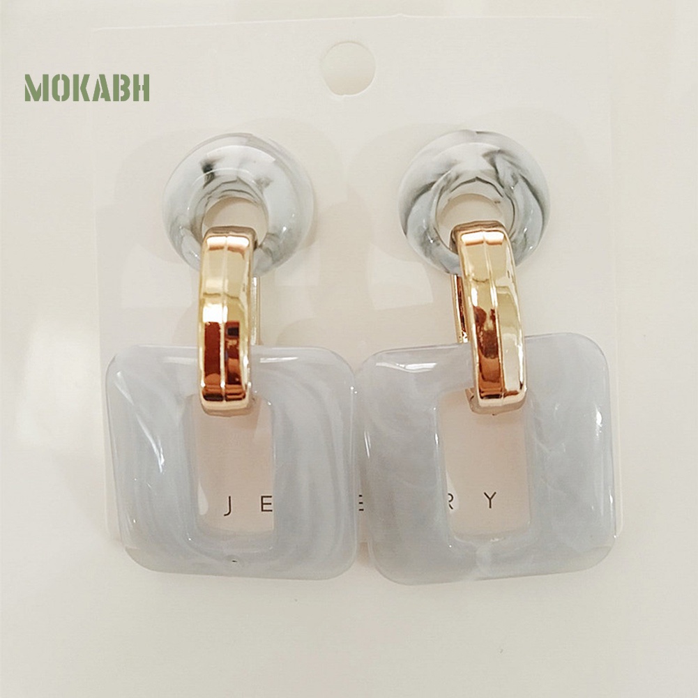 Bông Tai Hình Tròn / Vuông Phong Cách Boho Thời Trang Cho Nữ