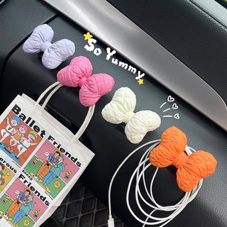 Car Hook Front Row Cute Ins Style Multi-Functional Small Car Hook Car Co-Pilot Sticky Hook Hanging Hook Female hQUg
