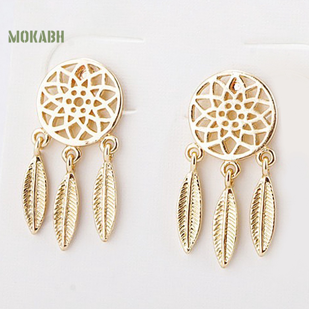 Bông Tai Hình Vòng Bắt Giấc Mơ Phong Cách Bohemia Dành Cho Nữ