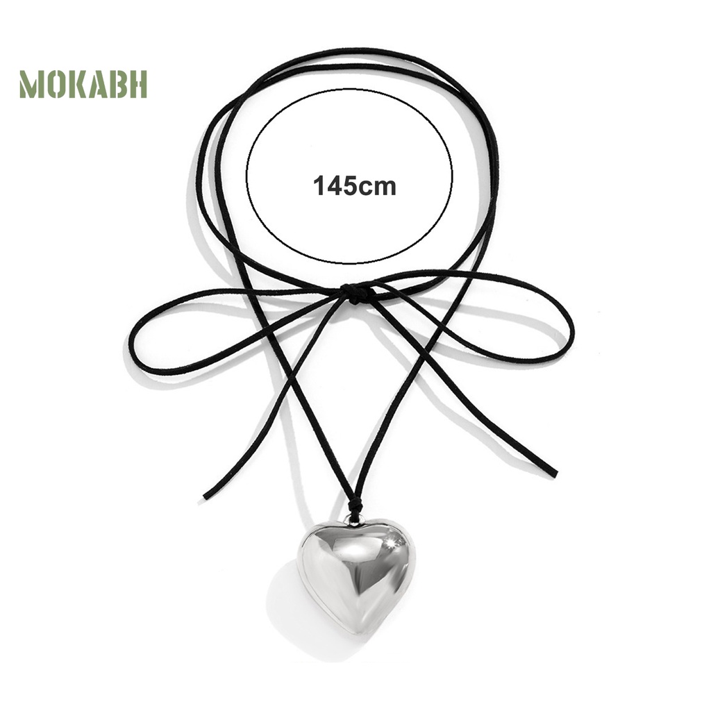 Vòng cổ Hình Trái Tim Cỡ Lớn Màu Vàng / Bạc Sang Trọng Thời Trang Cho Nữ