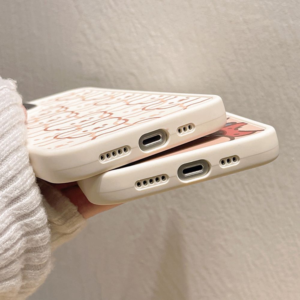 Ốp Điện Thoại TPU Mềm Chống Sốc Mạ Điện In Hình Gấu Hoạt Hình Dễ Thương Bảo Vệ Ống Kính Máy Ảnh Cho IPhone 11 14 13 12 Pro Max