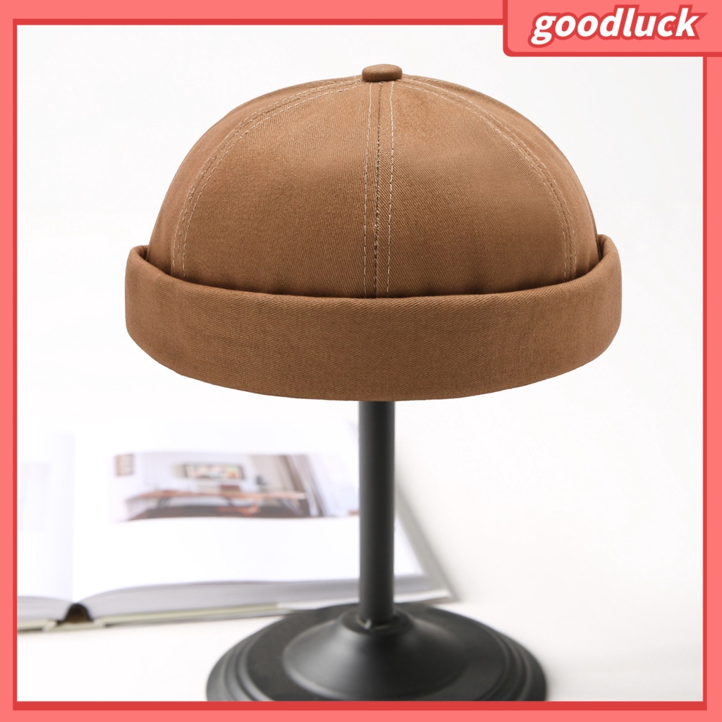 [GLO] Mũ Beanie Màu Trơn Không Vành Thoáng Khí Trang Trí Đường Phố Hip Hop Đường Phố Cho Nam Và Nữ