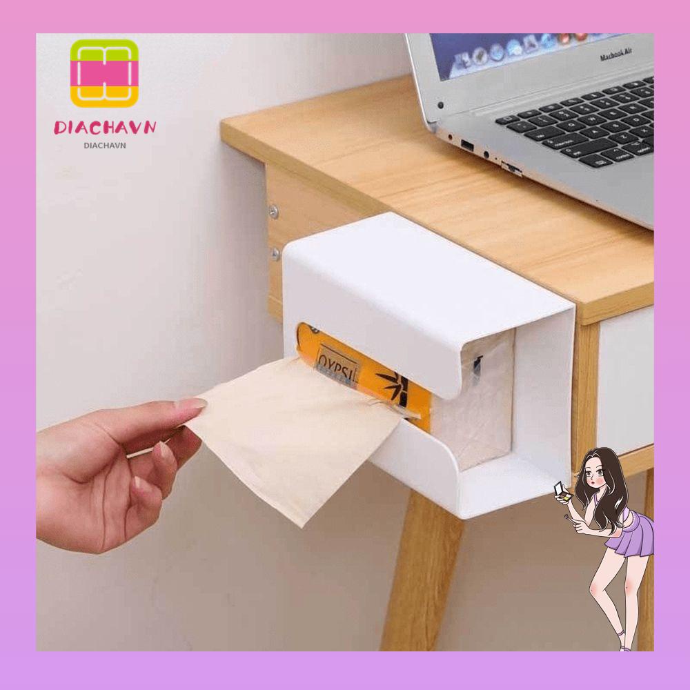 Hộp Đựng Khăn Giấy Tự Dính Không Cần Đục Lỗ Sáng Tạo Cho Nhà Bếp / Toilet