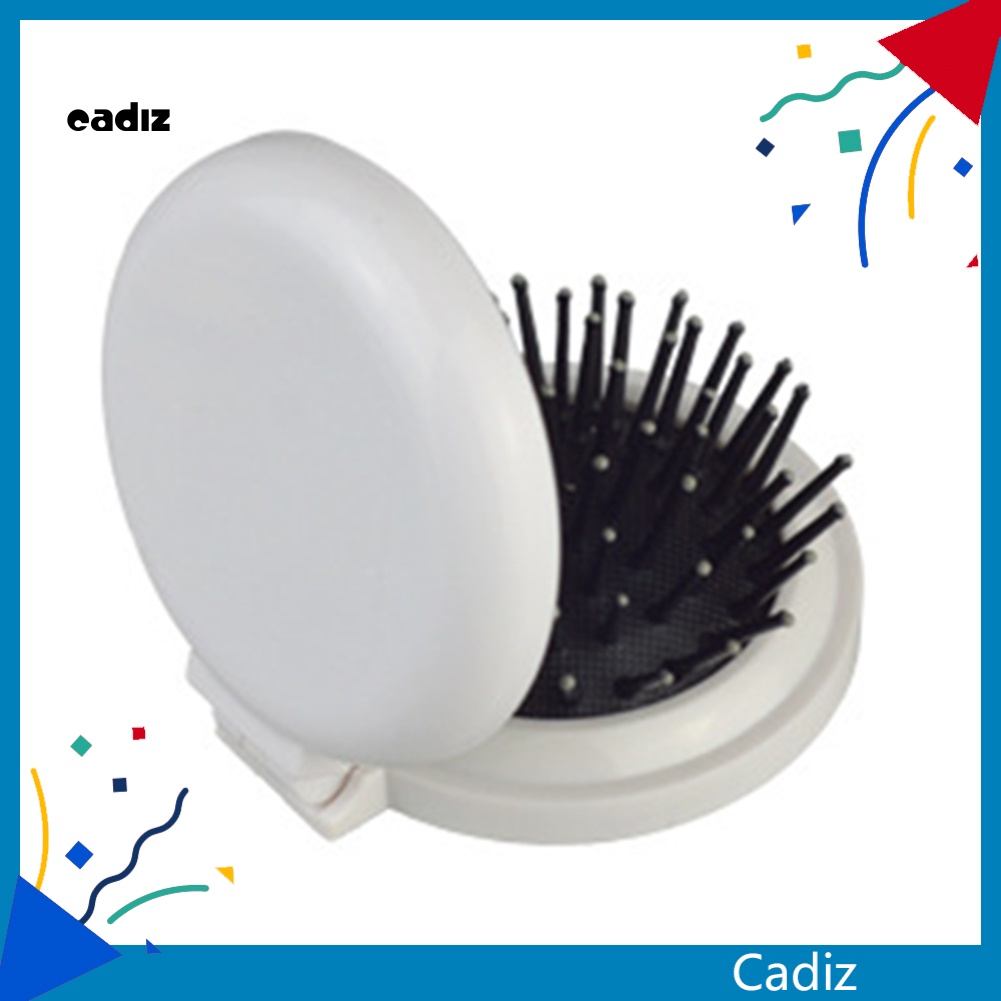 Lược Chải Tóc Mát Xa Da Đầu Thiết Kế Nhỏ Gọn Tích Hợp Gương Tiện Dụng