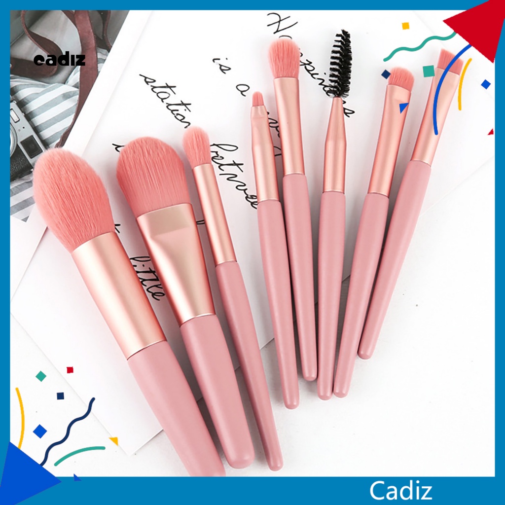 Bộ 8 Cọ Trang Điểm CADI 8 Cọ Mềm Mại Nhỏ Gọn Dành Cho Bạn Gái