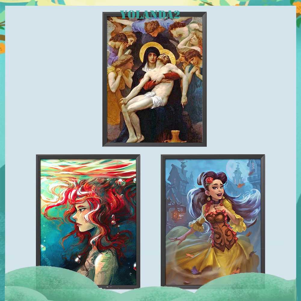 Tranh Đính Đá Kim Cương Toàn Bộ 5D DIY Hình Vẽ Trừu Tượng Trang Trí Nhà Cửa