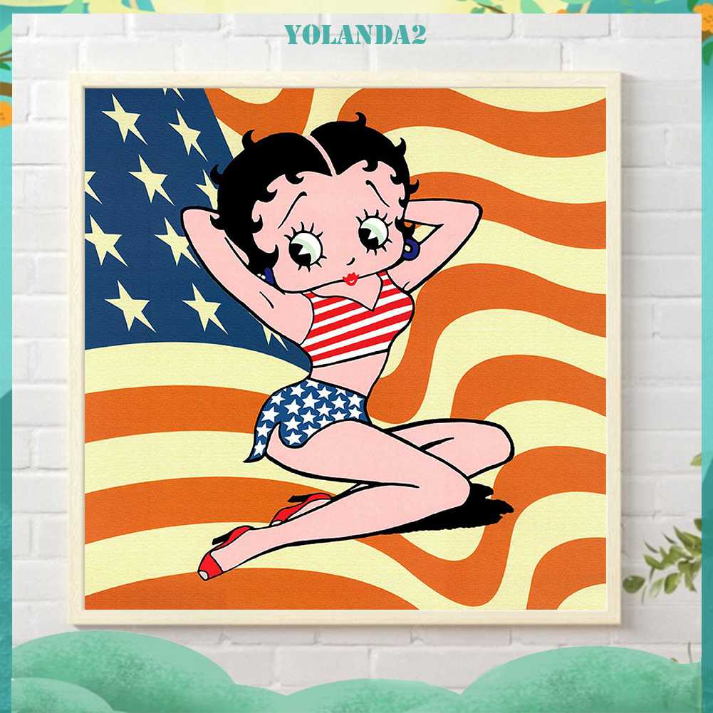 Tranh Đính Đá Kim Cương Toàn Bộ 5D DIY Hình Búp Bê